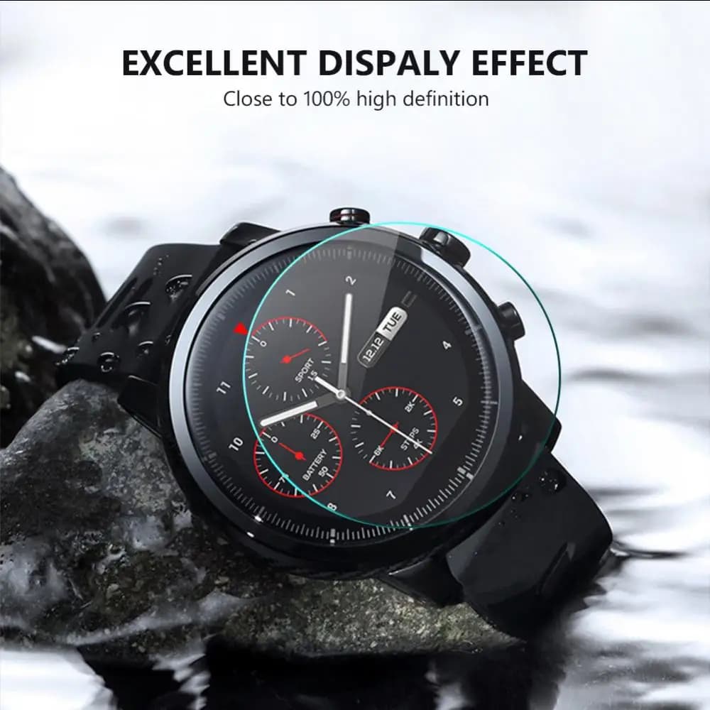 Tempered Glass Screen Protector Film 2Pcs Newest Full Size Round Watches Diameter 34 35 36 38 39 40 42 45 46 mm For Smart Watch - 4