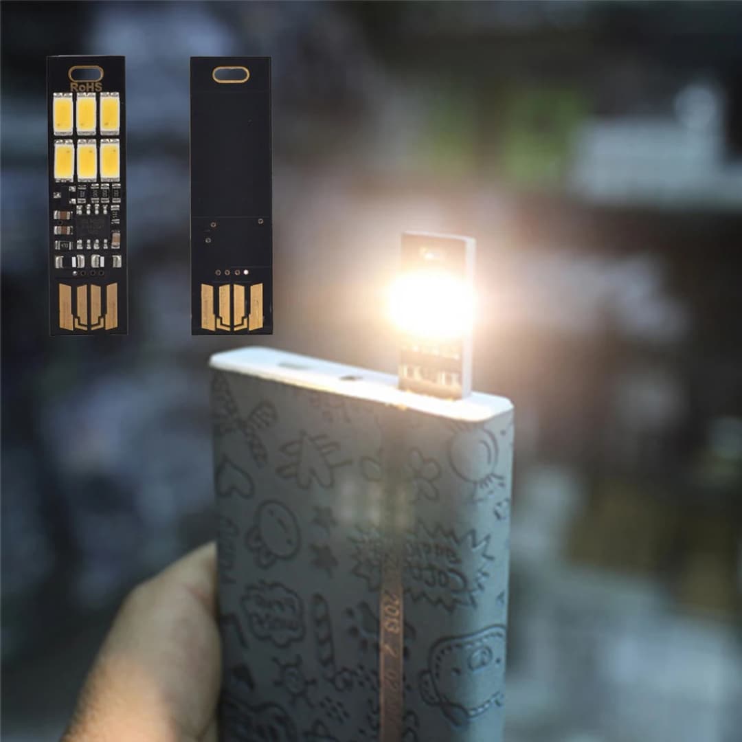 مصباح LED صغير محمول مع مفتاح استشعار باللمس، 3/8/24 LED، مصباح مكتب ليلي للقراءة، مناسب لأجهزة الكمبيوتر المحمولة والبنوك الطاقة - 4
