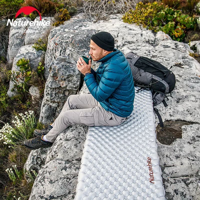 حصيرة تخييم من Naturehike 3.2/5.8/8.8 قيمة R عالية فراش هوائي دافئ خفيف الوزن قابل للنفخ محمول قابل للطي حصائر قابلة للنفخ - 6