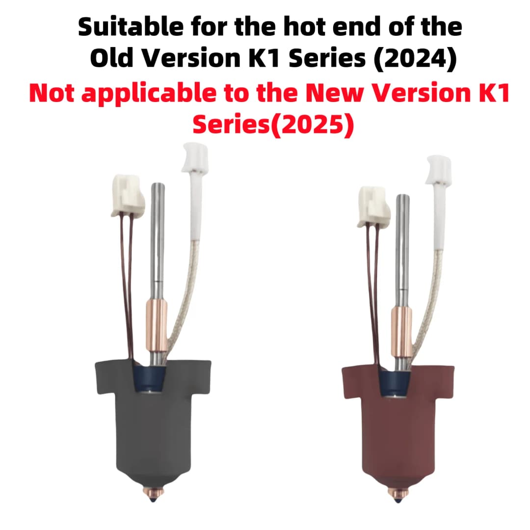 فوهة استبدال سريع من كرياليتي 0.4mm، قطعة واحدة، فولاذ مقوى، متوافقة مع K1 Max وK1C وEnder-3 V3، طباعة عالية السرعة - 2