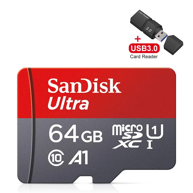 100% أصلي SanDisk بطاقة Micro SD سعة 64 جيجابايت من الفئة 10 بطاقة TF ذاكرة 64 جيجابايت لأجهزة الهاتف الذكية والأجهزة اللوحية - 4
