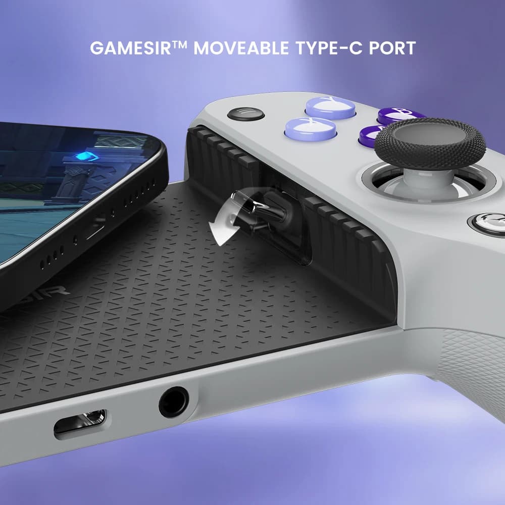 وحدة تحكم GameSir G8 للهاتف المحمول مع تأثير Hall لألعاب السحابة على iPhone 15 وأجهزة Android وXbox Game Pass وSTADIA - 4
