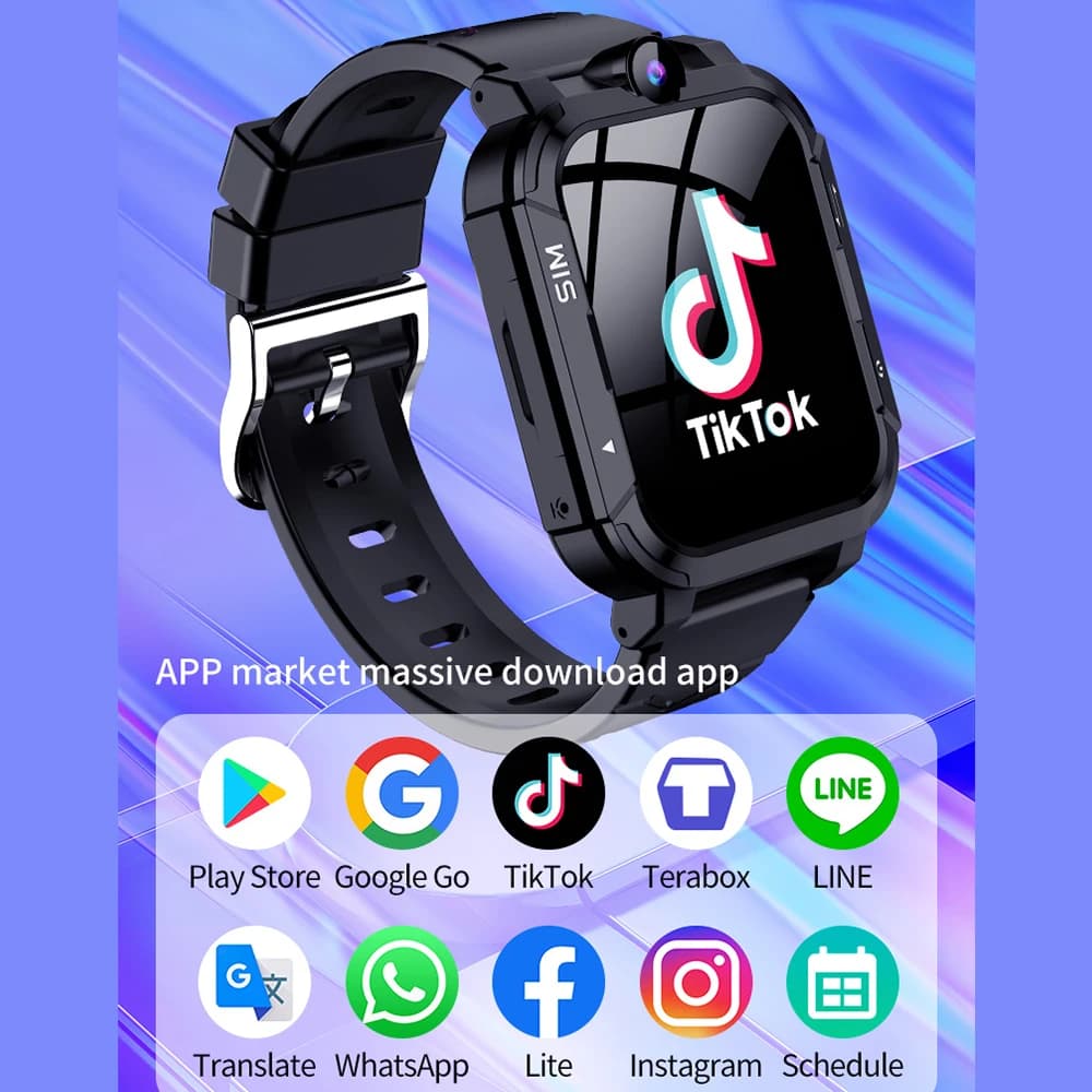 4G Kids ساعة ذكية GPS WiFi المقتفي موقع مكالمة فيديو SOS دعوة الظهر مراقبة الهاتف ساعة الأطفال Smartwatch صبي فتاة الهدايا - 3