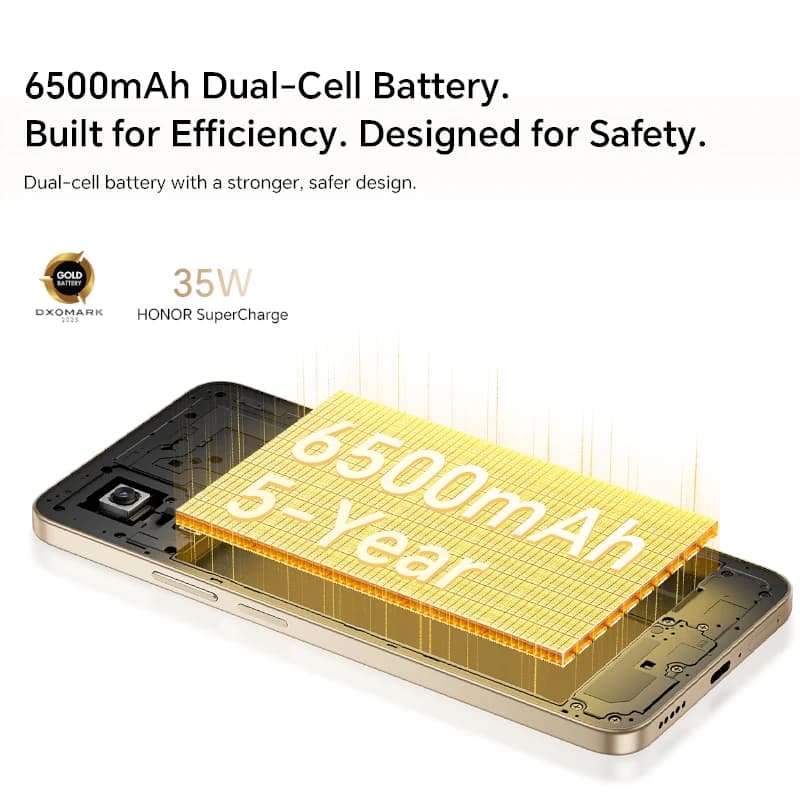 HONOR 400 Smart 5G Global Version Snapdragon 6s Gen 3 6.77'' LCD Screen 6500mAh Battery Supports 35W Fast Charge One Click AI - 6