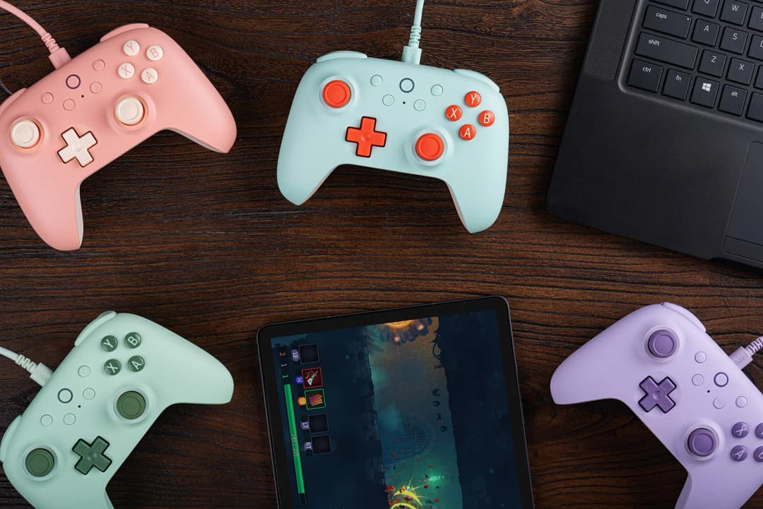 8BitDo Ultimate 2C وحدة تحكم ألعاب سلكية يد تحكم عصا تحكم لكمبيوتر Windows 10، 11، Steam Deck Raspberry Pi أندرويد - 5