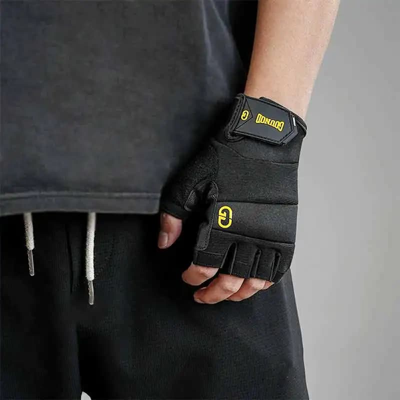1Pair Workout Gloves for Men and Women, Full Palm Protection Weight Lifting Gym Gloves for Training, Cycling, Fitness, Exercise - 3