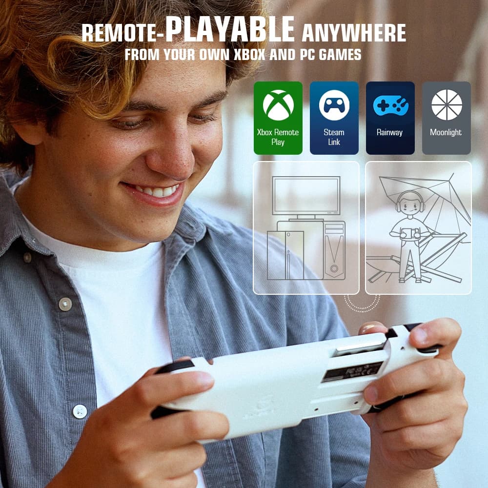 جيم سير X2 برو يد تحكم للهواتف أندرويد وXbox متوافقة مع xCloud وSTADIA وجيفورس ناو ولونا - 4