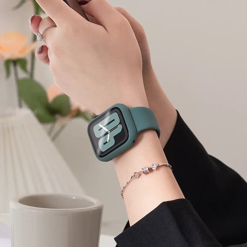 حزام سيليكون لـ Apple Watch، مقاسات متعددة، سوار رياضي لـ iWatch Series 8-9 وUltra2 - 5