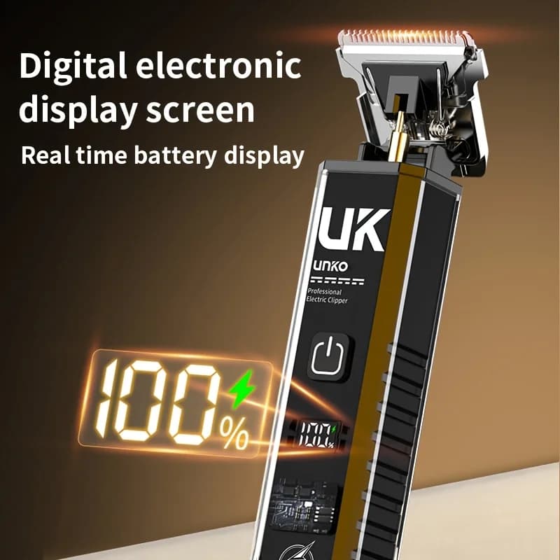 Professional Cordless Hair Clipper, Rechargeable Electric Hair Trimmer for Men Kids Home & Salon Use - 3