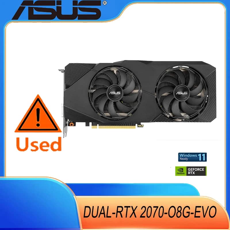 بطاقة رسومات ASUS Dual GeForce RTX2070 إصدار OC 8GB GDDR6 - 2