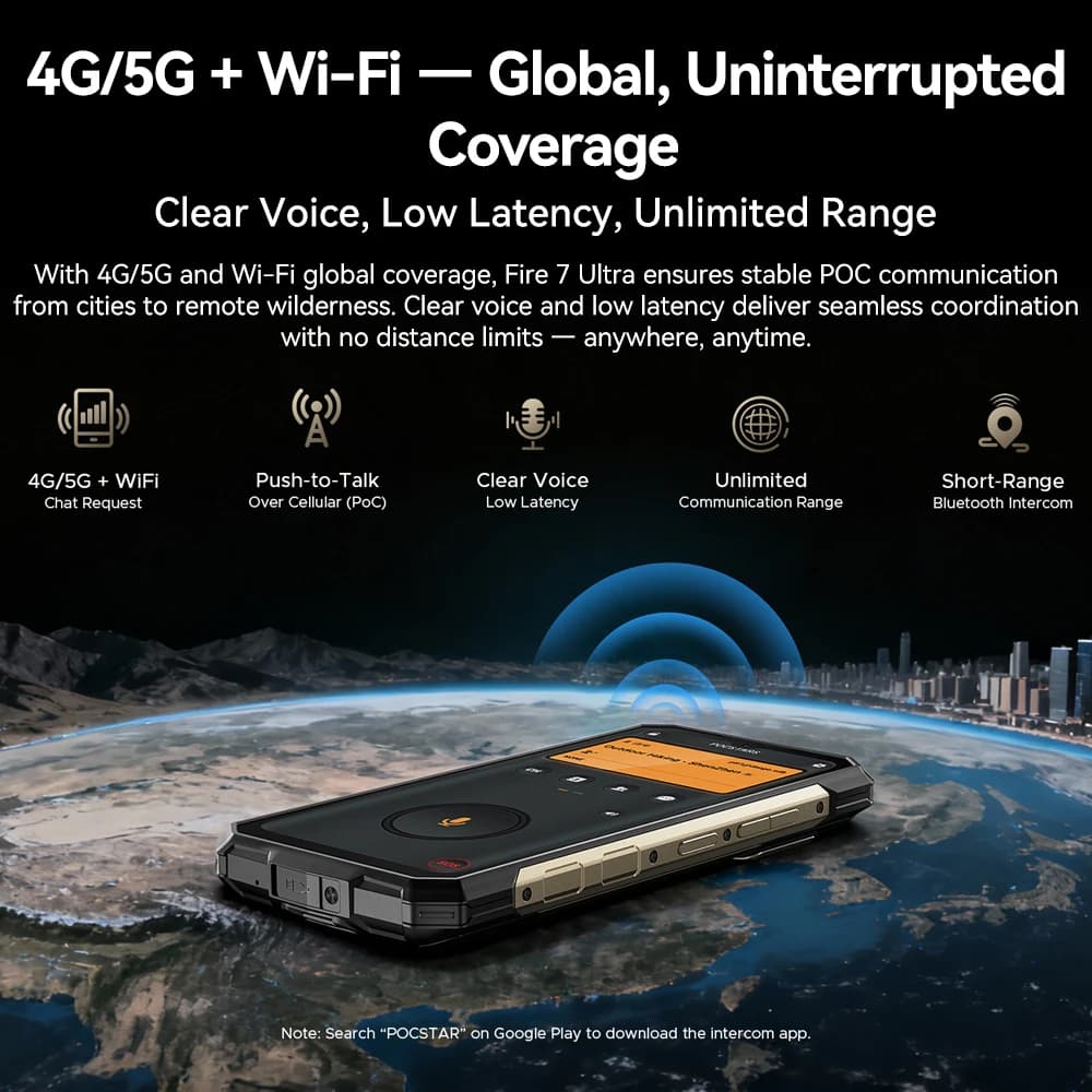 العرض الأول عالمياً Doogee Fire 7 هاتف متين بشاشة 6.6 بوصة IPS 64 ميجابكسل ثماني النواة 5G 32 جيجابايت+256 جيجابايت 13000 مللي أمبير أندرويد 15 NFC - 4