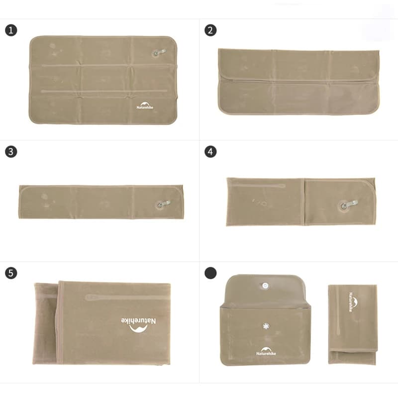 Naturehike Square Inflatable Pillow Outdoor Camping Hiking Ultralight Travel Portable Airplane Folding Pillows Soft Comfortable - 4
