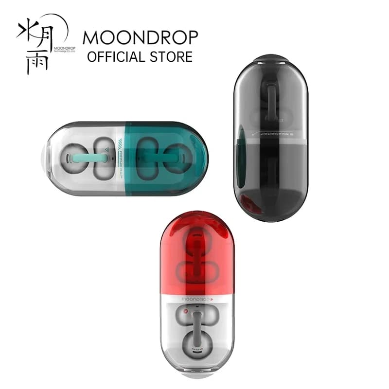 سماعات أذن مفتوحة MOONDROP PILL OWS بلوتوث 6.0 سماعات أذن معلقة IPX4 مشبك أذن مفتوح سماعات لاسلكية مدمج بها ذكاء اصطناعي ENC Pill