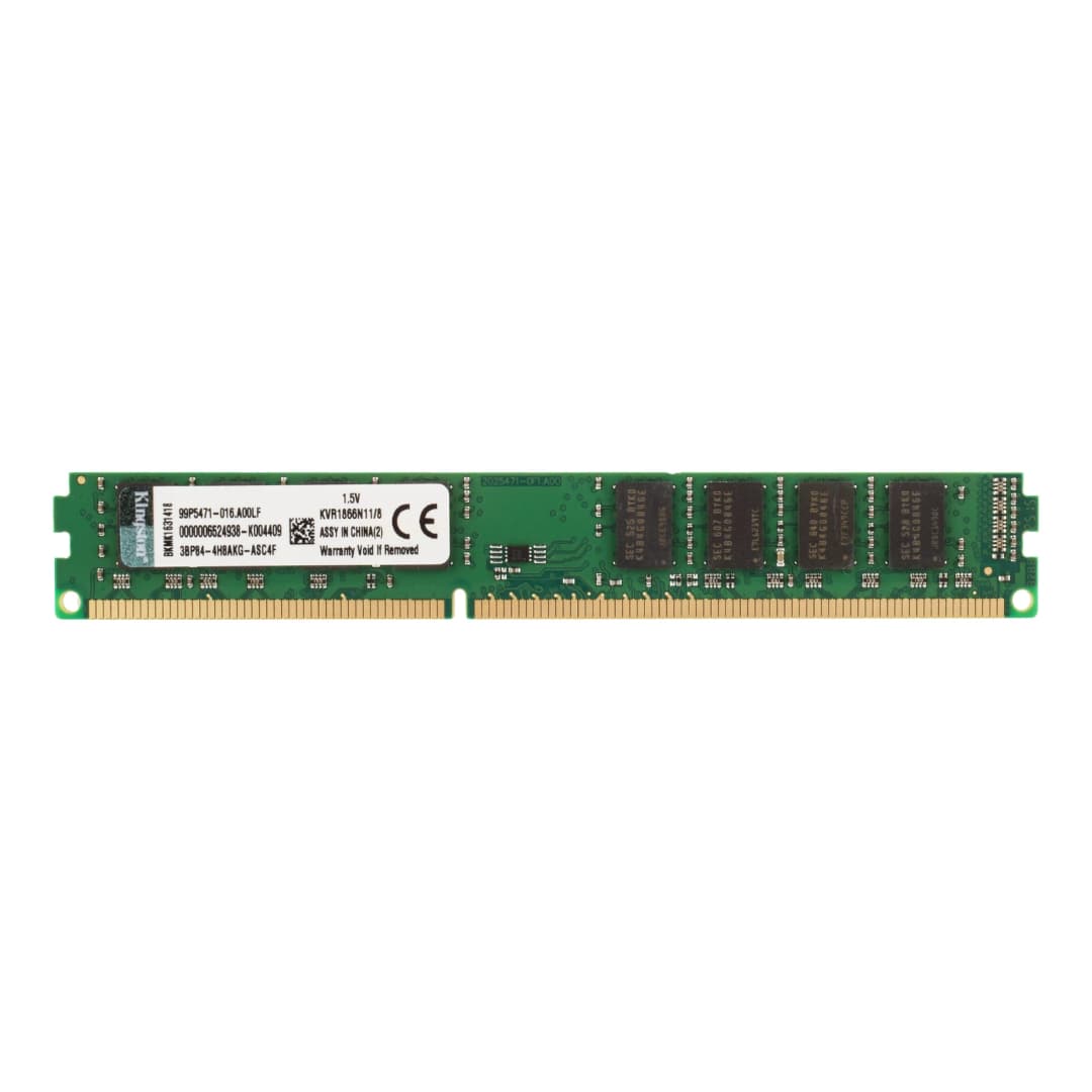 ذاكرة رام كينجستون DDR3 بسعة 4 جيجابايت و8 جيجابايت بتردد 1066 ميجاهرتز و1333 ميجاهرتز و1600 ميجاهرتز و1866 ميجاهرتز DIMM غير ECC لاجهزة الكمبيوتر المكتبية - 5