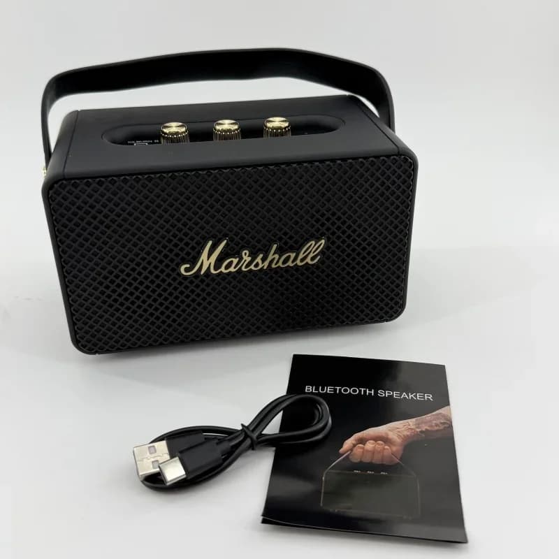 Marshall M10 Retro Wireless Bluetooth Speaker Stereo Bass Outdoor Portable Speaker Subwoofer Classical Music Player Indoor Speak - 5