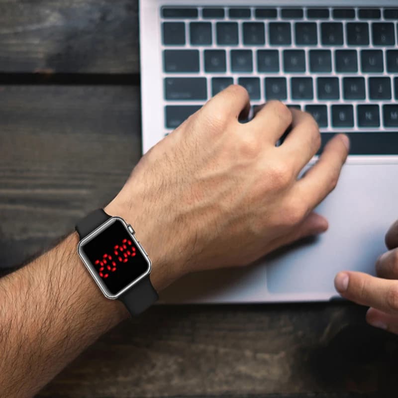 Men Sport LED Watches Men's Digital Watch Men Watch Silicone Electronic Watch Men Clock reloj hombre hodinky relogio masculino - 3