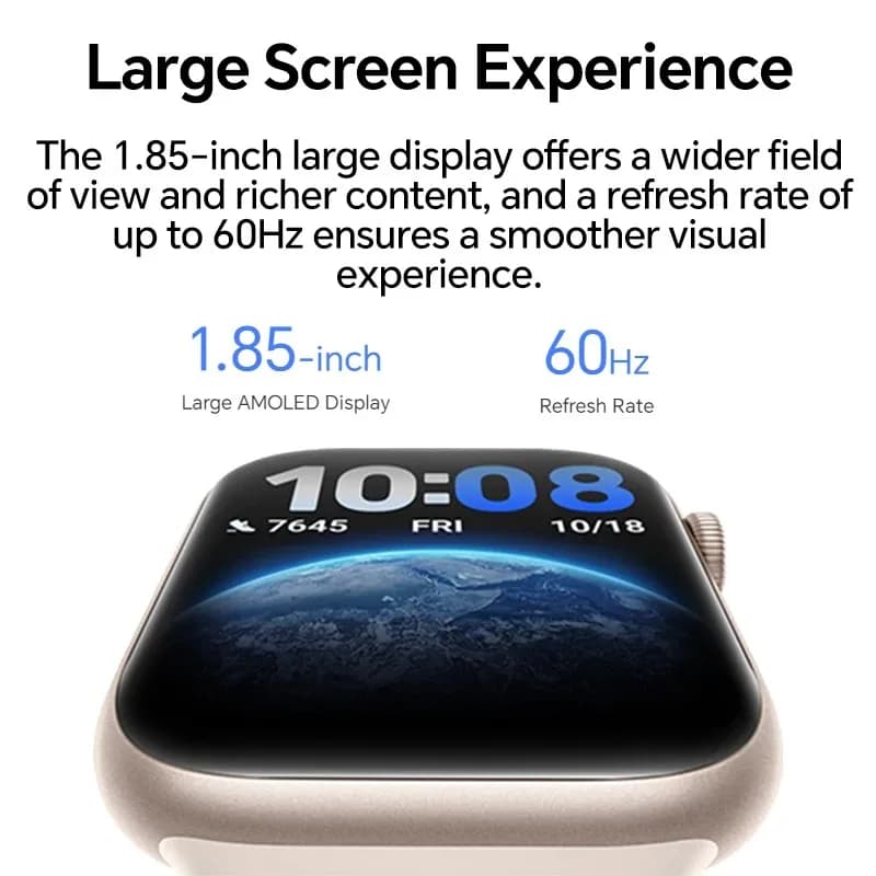 Global Version  HONOR Watch 5 Smartwatch 1.85'' AMOLED Color Screen 64MB RAM+4GB ROM 480mAh Battery Support Bluetooth 5ATM&IP68 - 3