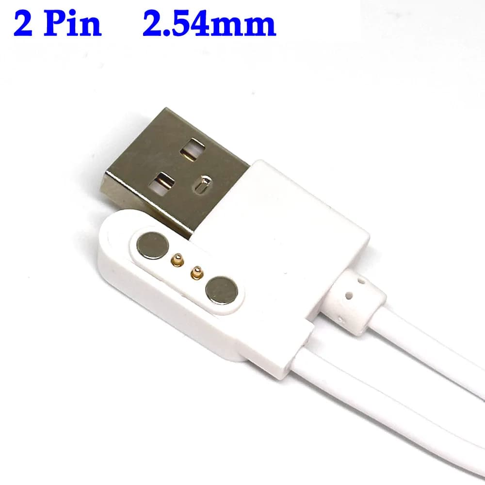 2Pin Pogo Magnet Cable for Kids Smart Watch Charging Cable USB 2.0 Charge Cable for Q750S T88 A20 A20S TD05 V6G Magnetic Charger - 2