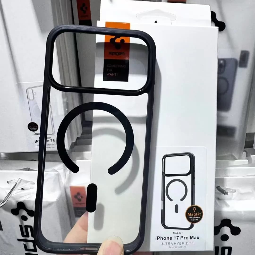 Spigen magnetic transparent phone case for iPhone 17 Promax,17pro Fully shockproof and 2-in-1 - 4