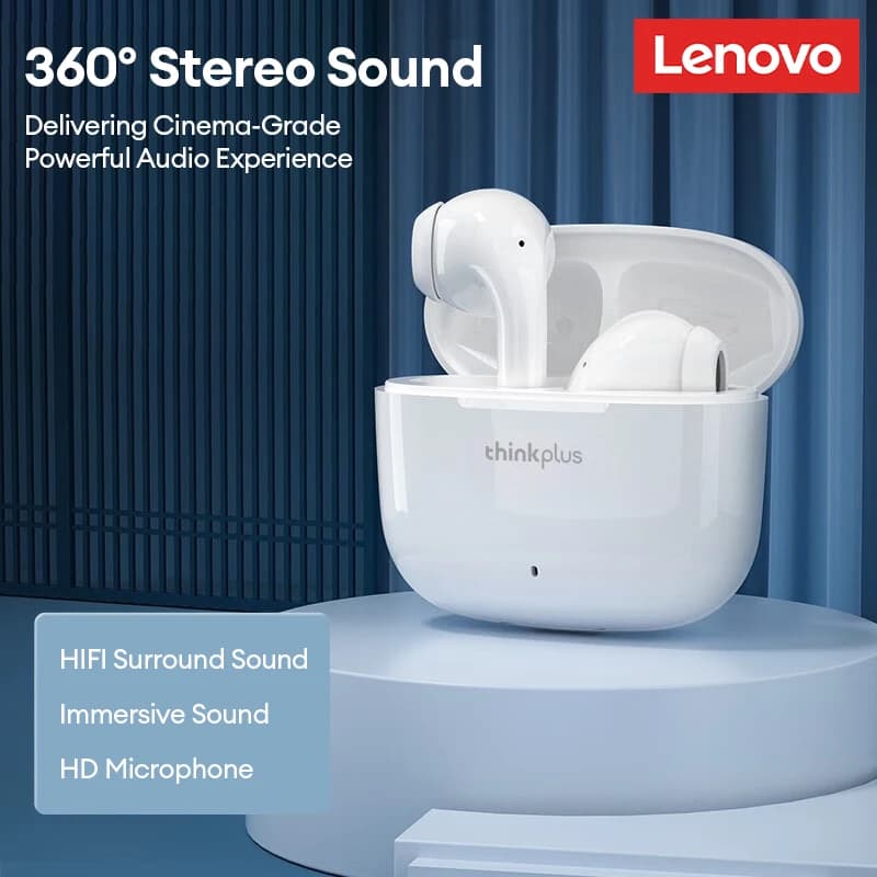 سماعات أذن لينوفو LP40 برو لاسلكية بلوتوث، صوت ستيريو HIFI، مكالمات HD، عمر بطارية طويل، سماعات ألعاب ذات تأخير منخفض - 2
