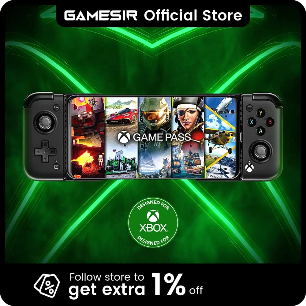 جيم سير X2 برو جيم باد أندرويد كنترولر ألعاب محمول لاكس بوكس جيم باس xCloud STADIA جيفورس ناو لونا كلاود جيمنج