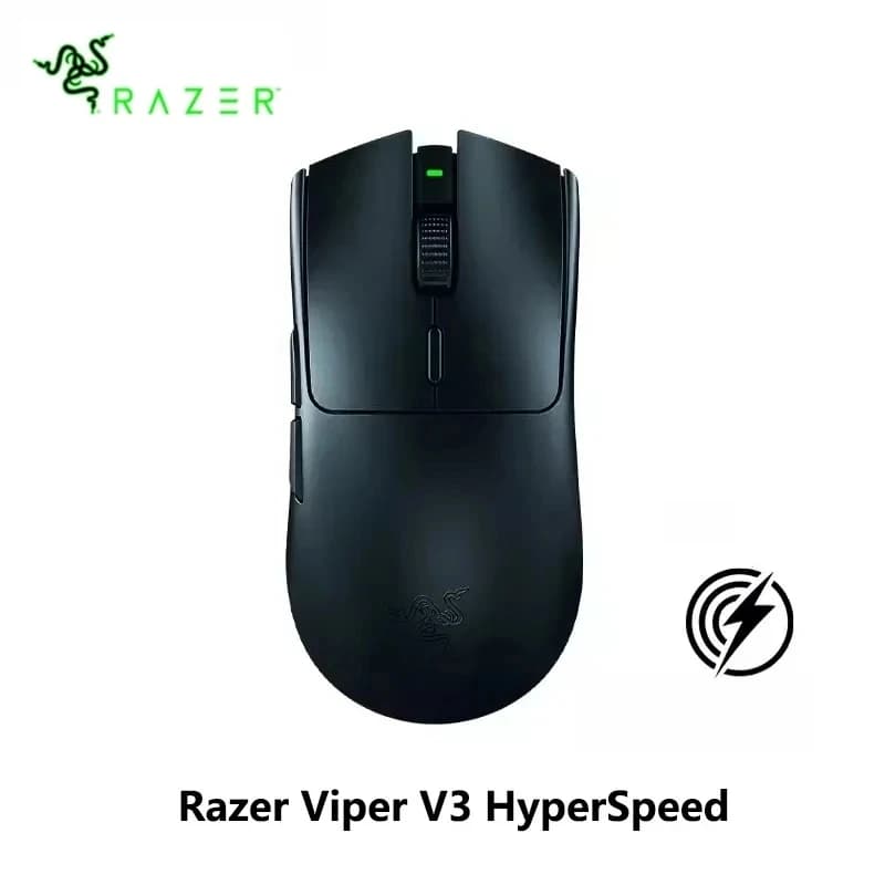 ماوس Razer Viper V3 HyperSpeed لاسلكي للألعاب الإلكترونية، تصميم خفيف الوزن 82g، مستشعر Focus Pro 30K بصري، بطارية تدوم حتى 280 ساعة