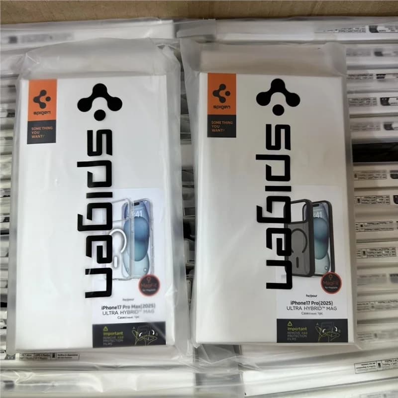 غطاء مغناطيسي Spigen Ultra Hybrid لأجهزة iPhone Air 12 و13 و14 و15 و16 و17 Pro Max، غطاء شفاف لغطاء Apple Magsafe - 3