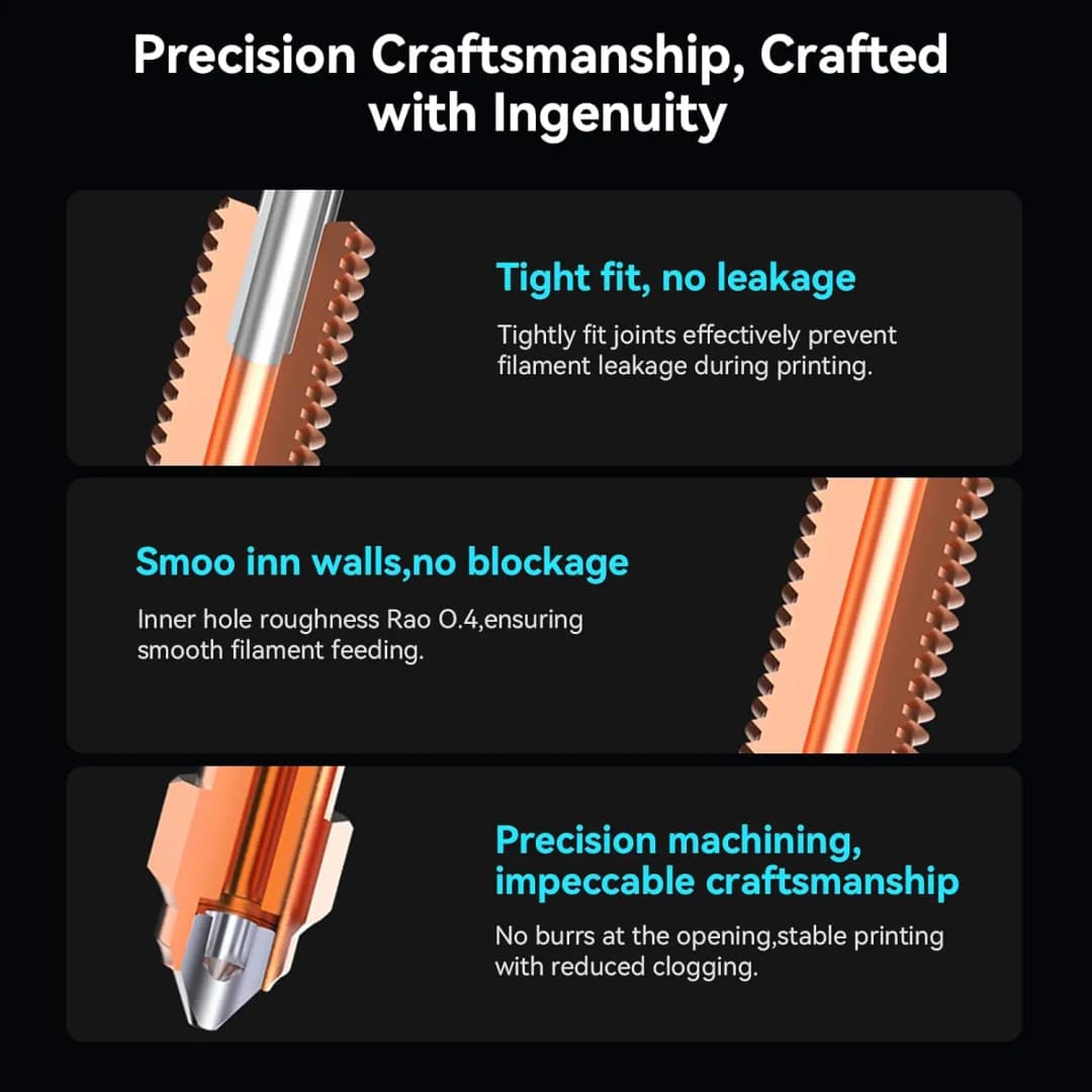 فوهة Creality Ender 3 V3/K1C، فوهة استبدال سريع مع غطاء سيليكون لطابعات K1C/Ender 3 V3/Ender 3 V3 Plus - 4