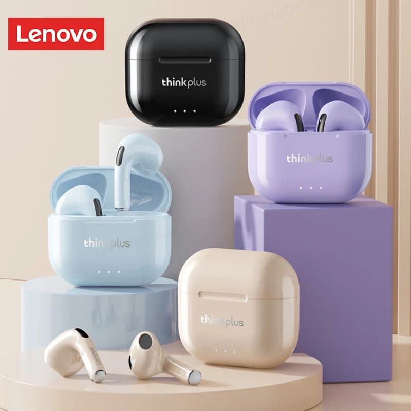 سماعات أذن Lenovo LP40 II أصلية LP40 plus TWS بلوتوث لاسلكي 5.3 سماعات رأس رياضية تقليل الضوضاء تحكم باللمس