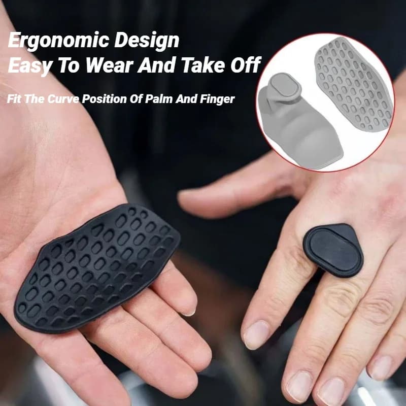 2Pcs Weight Lifting Grips Workout Gloves Flexible Hand Protection For Men Women Gym Fingerless Pull Up Bodybuilding Gymnastics - 3