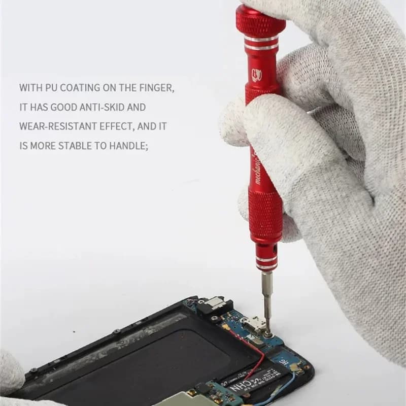 قفازات من ألياف الكربون مرنة وغير قابلة للانزلاق من NEW MECHANIC AS02 لإصلاح أجزاء الهاتف الإلكترونية، قفازات حماية مضادة للكهرباء الساكنة - 5
