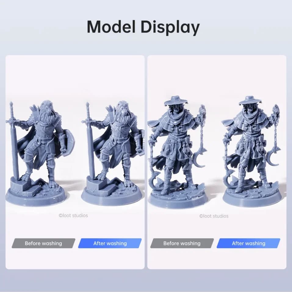 ANYCUBIC Wash&Cure 3 بلس حجم تنظيف كبير لطابعة LCD SLA ثلاثية الأبعاد 2 في 1 آلة تنظيف وتصلب لطابعة Photon M5s X 6ks - 6