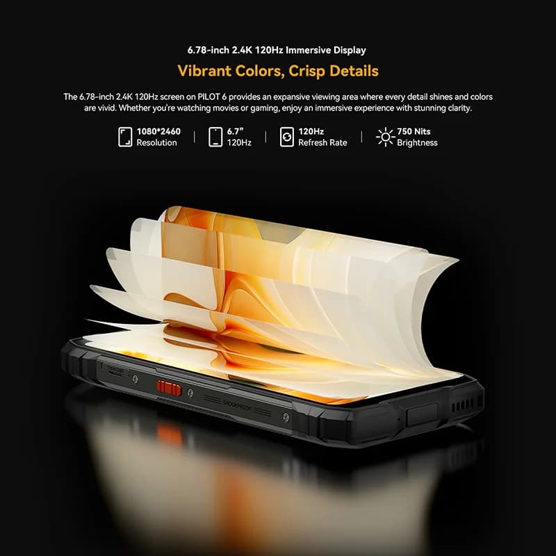 Blackview BV7300 Rugged Smartphone 6.67'' HD+ IPS 90Hz Display Dual Camping Light  15000mAh 45W Fast Charge NFC Android 14 - 6