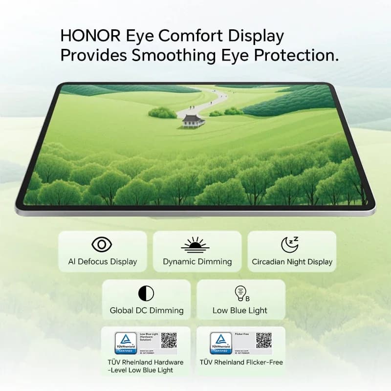 2025 New HONOR Pad 10 Global Version 12.1'' WIFI 2.5K HONOR Eye Comfort Display 10100mAh High Energy-dense Battery MagicOS 9.0 - 4