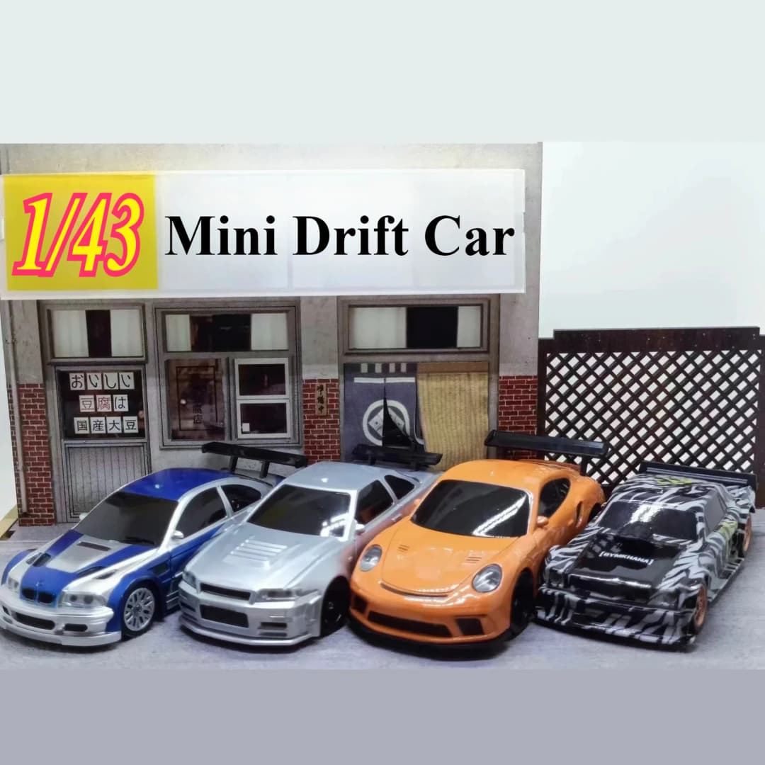 سيارة تحكم عن بعد 2.4G RC، 1/43، 4WD، سرعة عالية، سيارة سباق صغيرة، نموذج هدية للأولاد