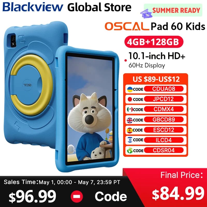 Blackview Oscal Pad 60 Kids tablet 4GB 128GB