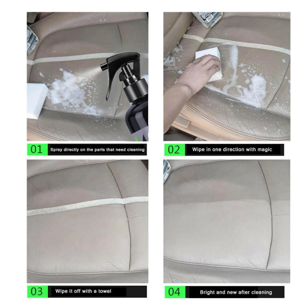 Car Interior Cleaner Agent Ceiling Cleaner Leather Flannel Woven Fabric Water Free Multipurpose Auto Dash Cleaning Tool HGKJ S21 - 5