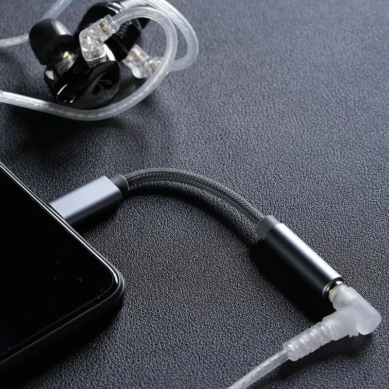 كابل KZ AM01 من Type-C إلى محول صوت 3.5 ملم 32 بت/384 كيلو هرتز محول DAC عالي الدقة + مكبر IC بشريحة مزدوجة لكابل سماعة الأذن - 2