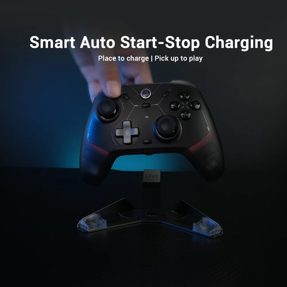 محطة شحن GameSir Nova سايكلون 2 تارانتولا برو رصيف شحن ذراع تحكم إيقاف وتشغيل ذكي شريط إضاءة RGB - 6