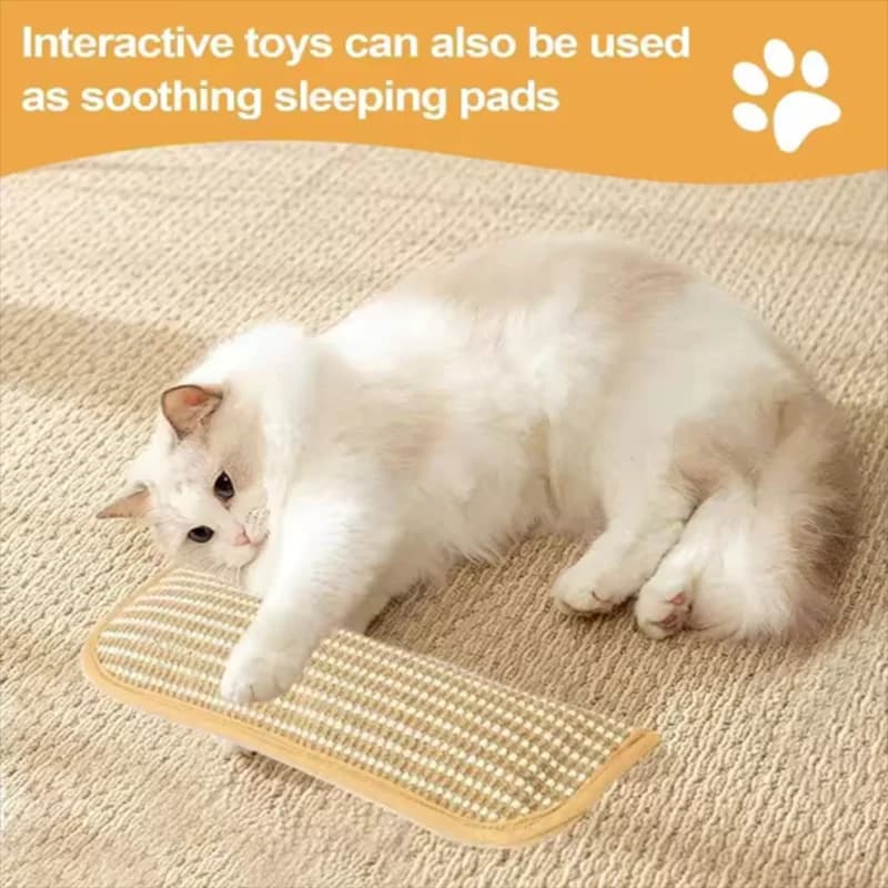 Cat Scratcher Interactive Toys for Cat Catnip Pillow Kitten Claw Grinder Scratching Post for Cats Chew Bite Toys Pet Supplies - 2