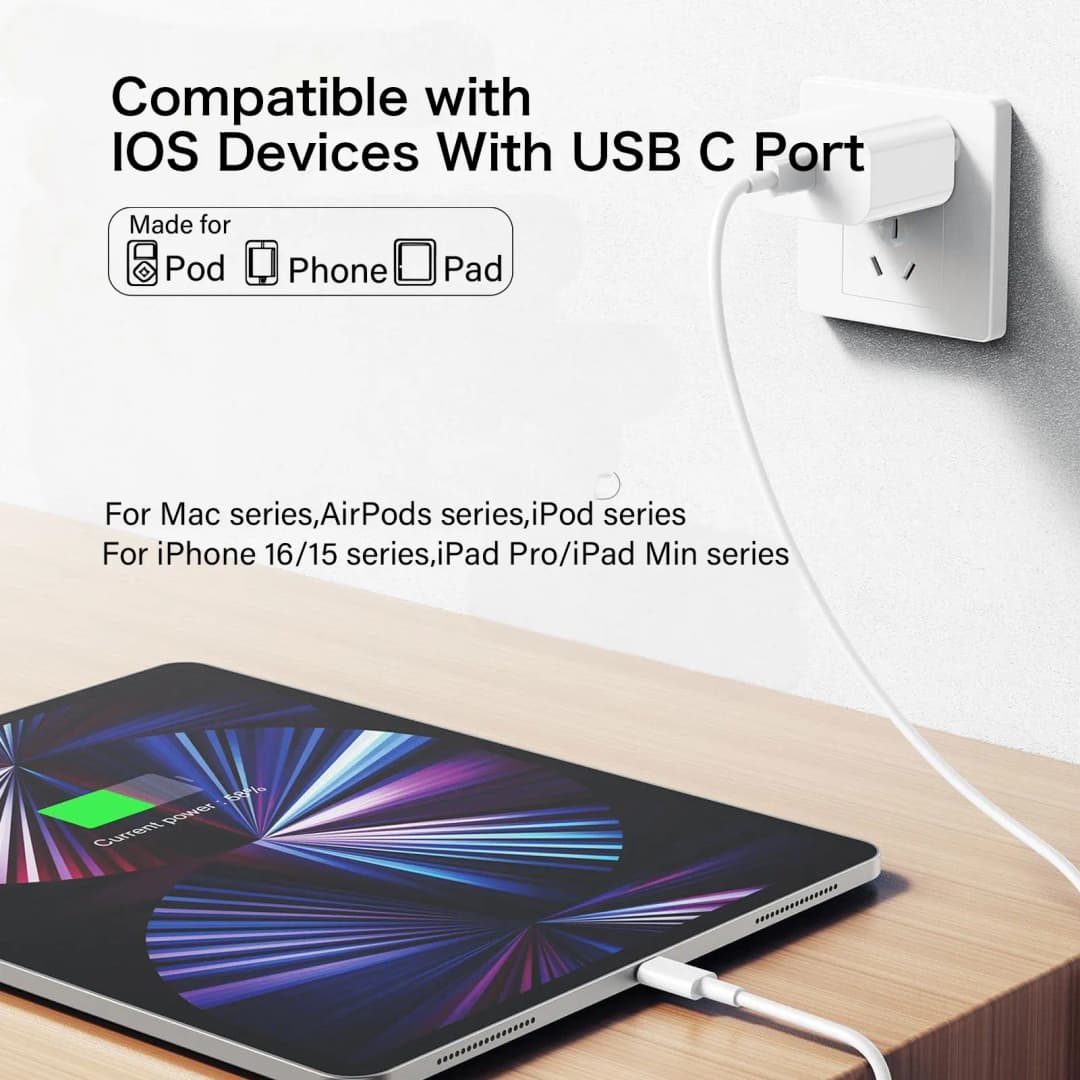 كابل USB-C أصلي لهواتف آيفون 17 16 15 برو ماكس PD شحن سريع 60 واط لهواتف هواوي شاومي سامسونج جوجل سلك مضفر Type C - 6
