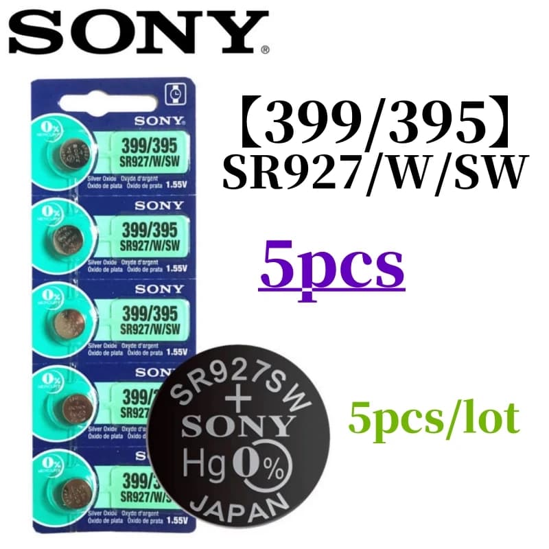 5pcs Original SONY AG7 395 395 399 AL926F SR927SW SR 927 Batteries silver oxide Batteria For Watch Toys Remote Battery