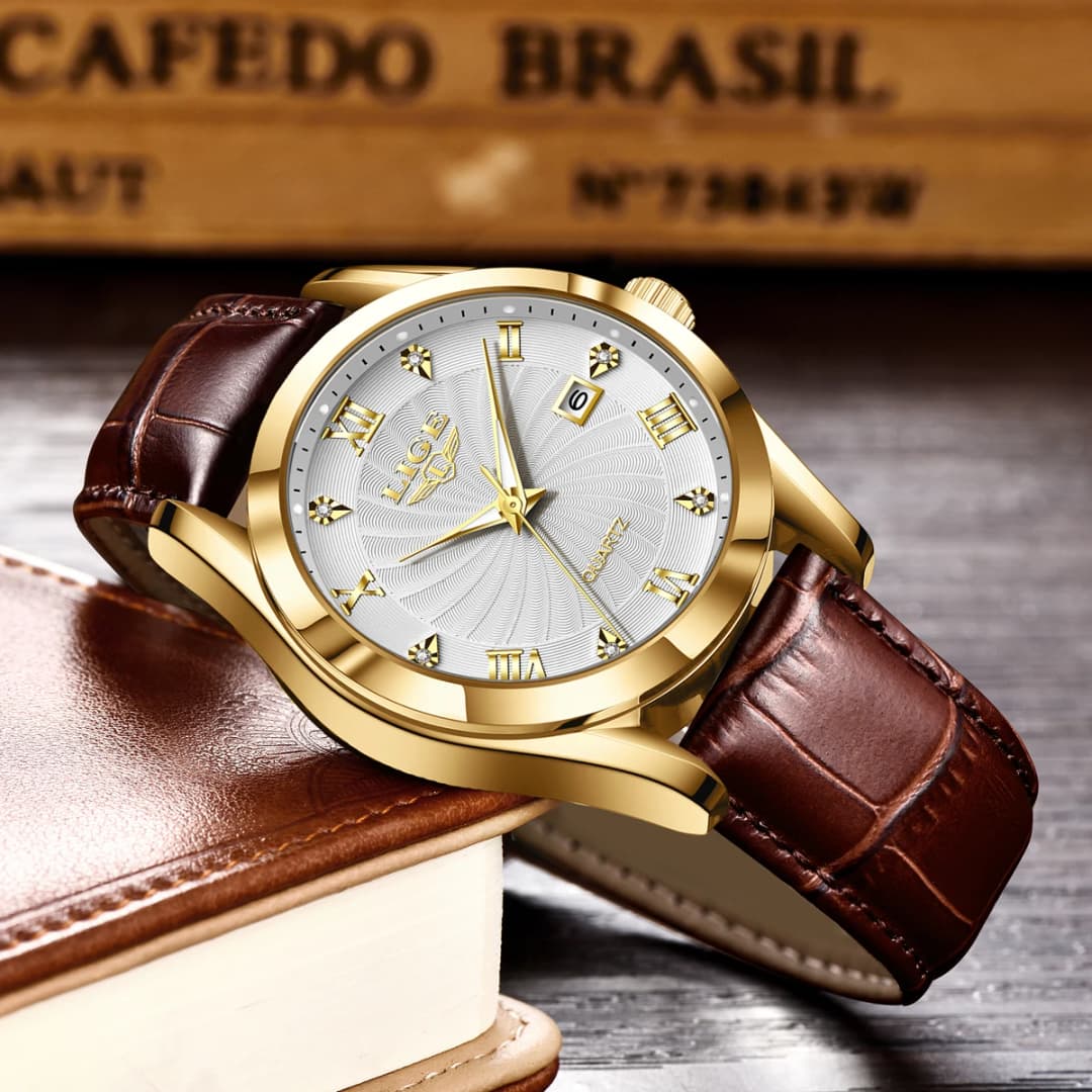 LIGE Women Watch Fashion Leather Military Sport Waterproof Watches For Women Top Brand Luxury Women's Bracelet Watch Reloj Mujer - 2