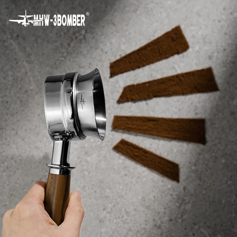 MHW-3BOMBER Espresso Coffee Dosing Funnel Compatible 51/53/54/58mm Portafilter Stainless Steel Coffee Dosing Ring Barista Tools - 2