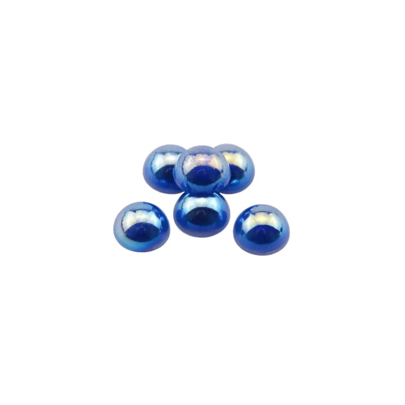 15Gram/Pack Imitation Pearls 6-8mm Round Flat Bead Handmade Jewelry DIY Clothing Luggage Crafts Accessories Material Beads - 3