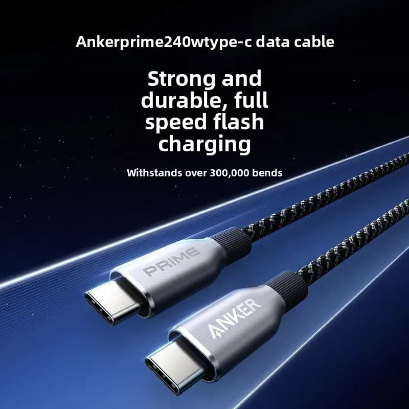كابل بيانات ANKER Prime PD240W ثنائي Typec مناسب لشحن سريع لأجهزة Apple 16 Mobile وMacBook - 3
