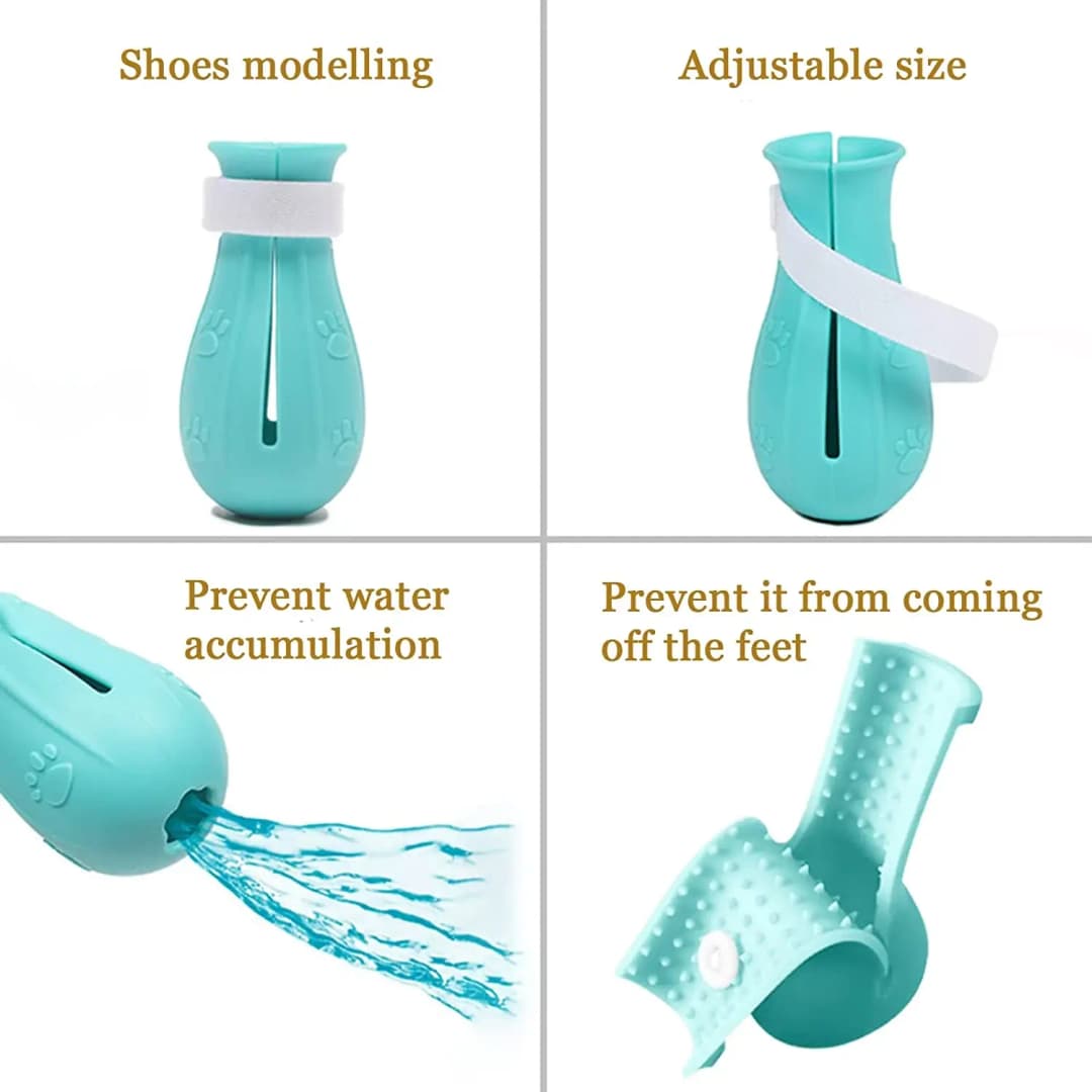 Cat Claw Protector Bath Anti-Scratch Cat Shoes For Cat Adjustable Pet Bath Wash Boots Cat Paw Nail Cover Pet Grooming Supplies - 6
