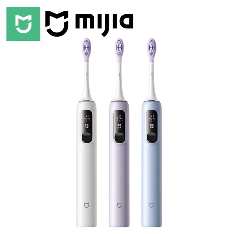 فرشاة أسنان كهربائية متذبذبة من MIJIA، 4 أوضاع ذكية، مقاومة للماء IPX8، فرشاة أسنان صوتية، بطارية تدوم 180 يومًا
