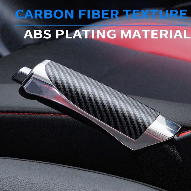 Car Hand Brake Cover Handbrake Interior Accessories Grips Protection Cover Carbon Fiber Parking Brake Decoration Shell - 2