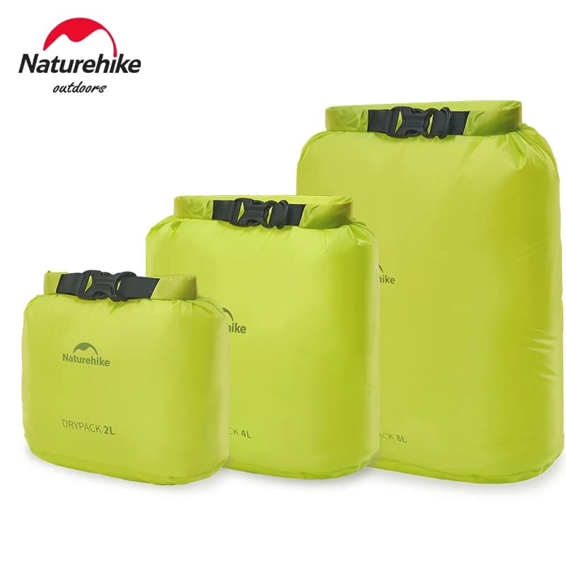 حقيبة تخزين مضادة للماء من Naturehike للسباحة والتجديف والمشي لمسافات طويلة، حقيبة ضغط عائمة